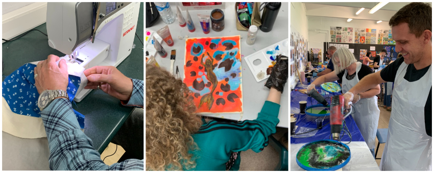Sewing - Beginners, Acrylic and Water Based Oil Painting & Resin Art Workshop